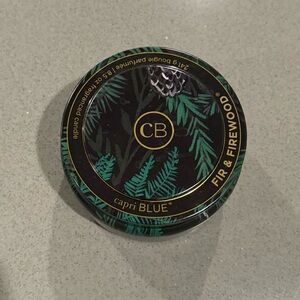 Capri Blue Fir & Firewood Tin Candle